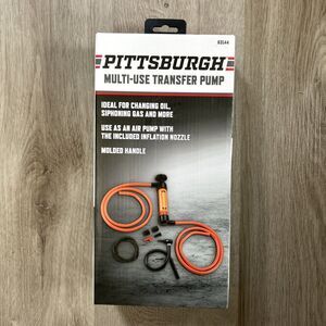 Pittsburgh Automotive Multi-Use Transfer Pump Change Oil Siphon Gas Air Pump NIB